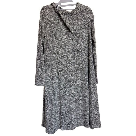 Soft Surroundings Dresses & Skirts - Soft Surroundings Womens Size Medium Heather Gray Midi Cowl Neck Dress